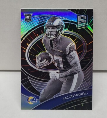JACOB HARRIS 2021 Prizm Spectra HYPER ~ ROOKIE #'d /75 ~ Los Angeles RAMS