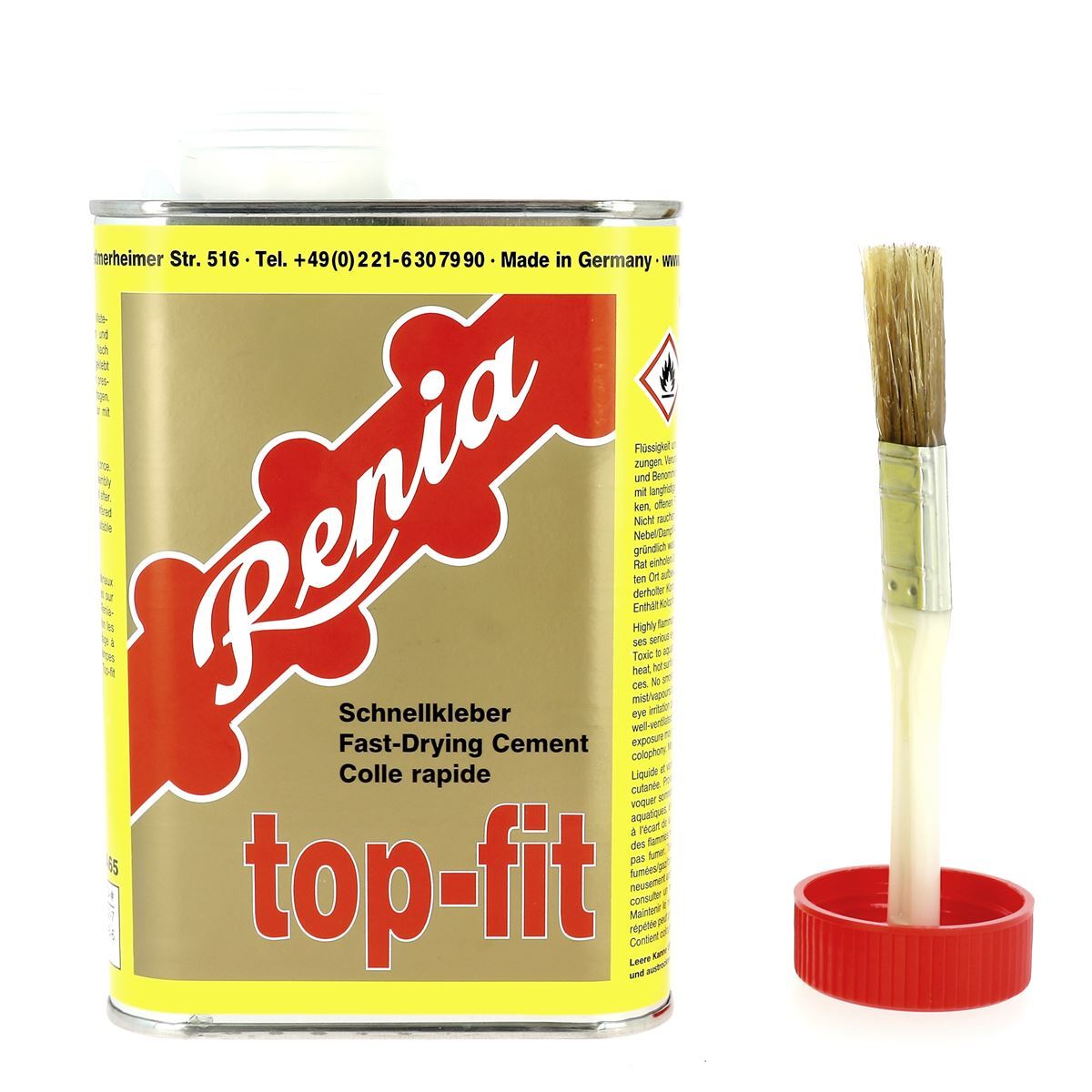 Colle néoprène Top Fit RENIA formulation supérieure pour pièces en cuir de luxe