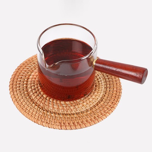 Natural Rattan Coaster Handwoven Drink Coaster for Coffee Cup Coutertop Bowl - Picture 1 of 6