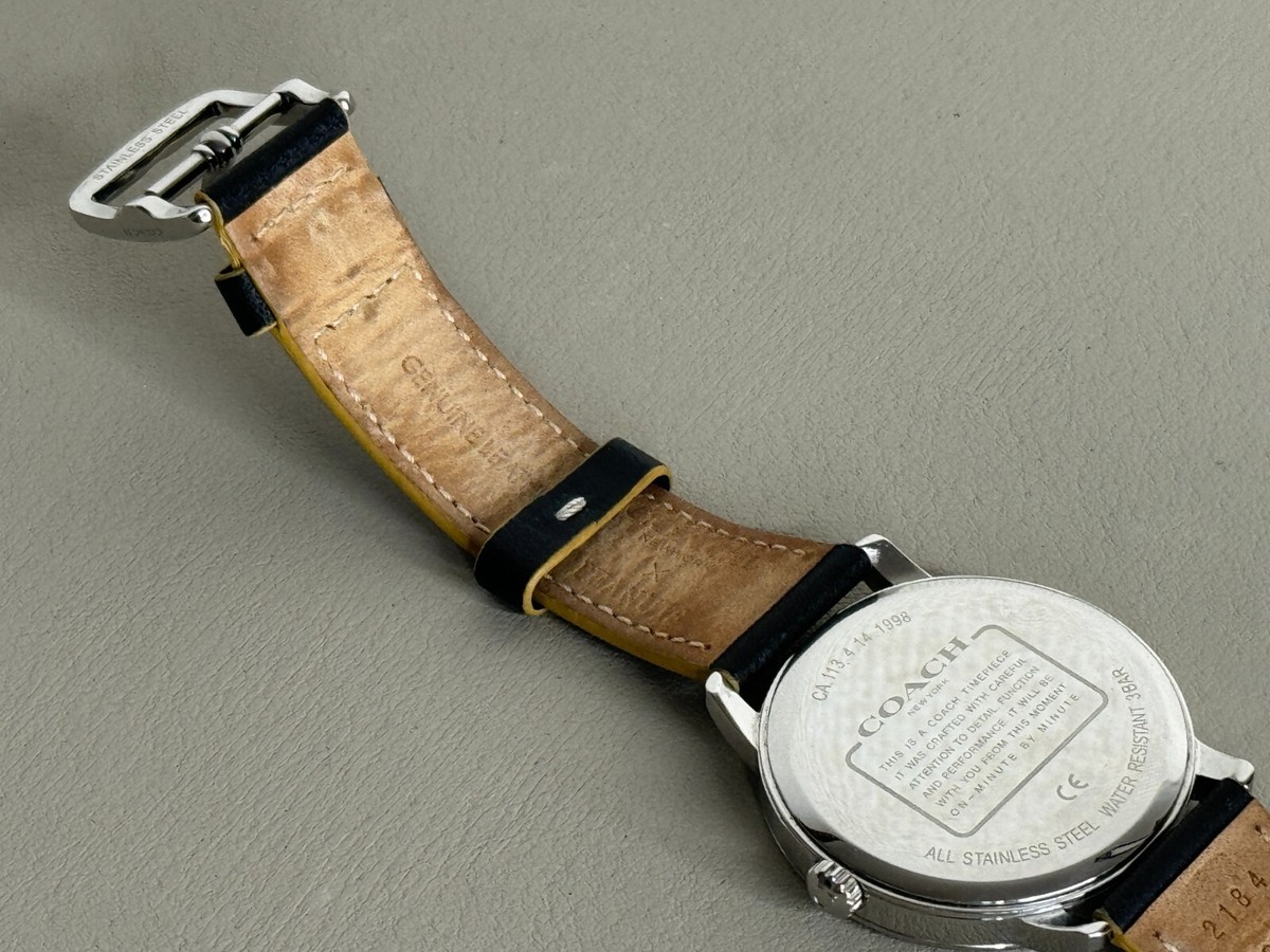 Coach x Peanuts Snoopy Collaboration Watch 40mm In Leather
