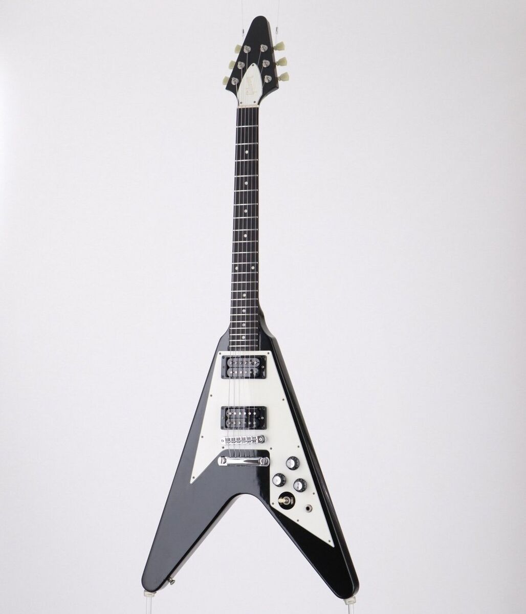 Gibson Flying V 67 Modified Ebony 1997 Used Electric Guitar Gibson Flying V 67 Modified Ebony 1997 Used Electric Guitar