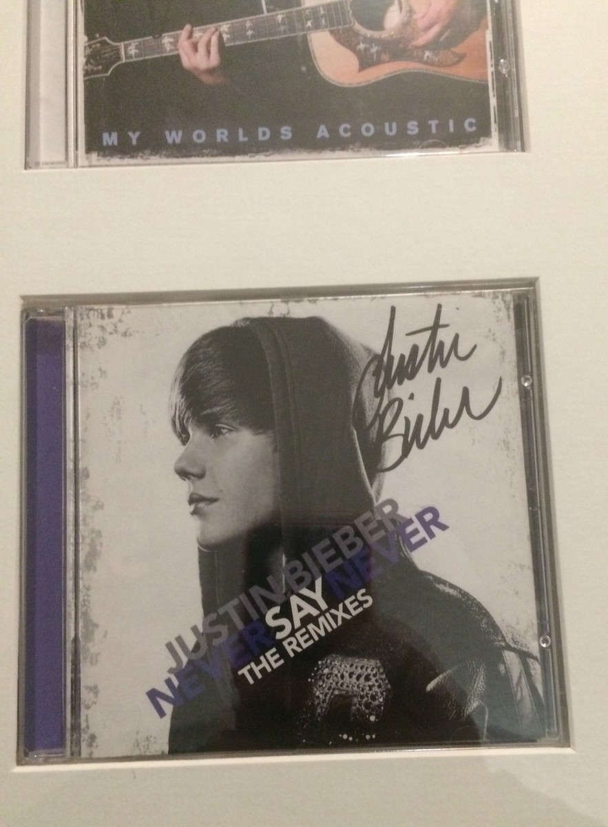 Justin Bieber Signed Autographed Book and Four CD's 5 FULL