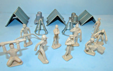 MARX Air Force Training Center playset parts with Air Force crewman