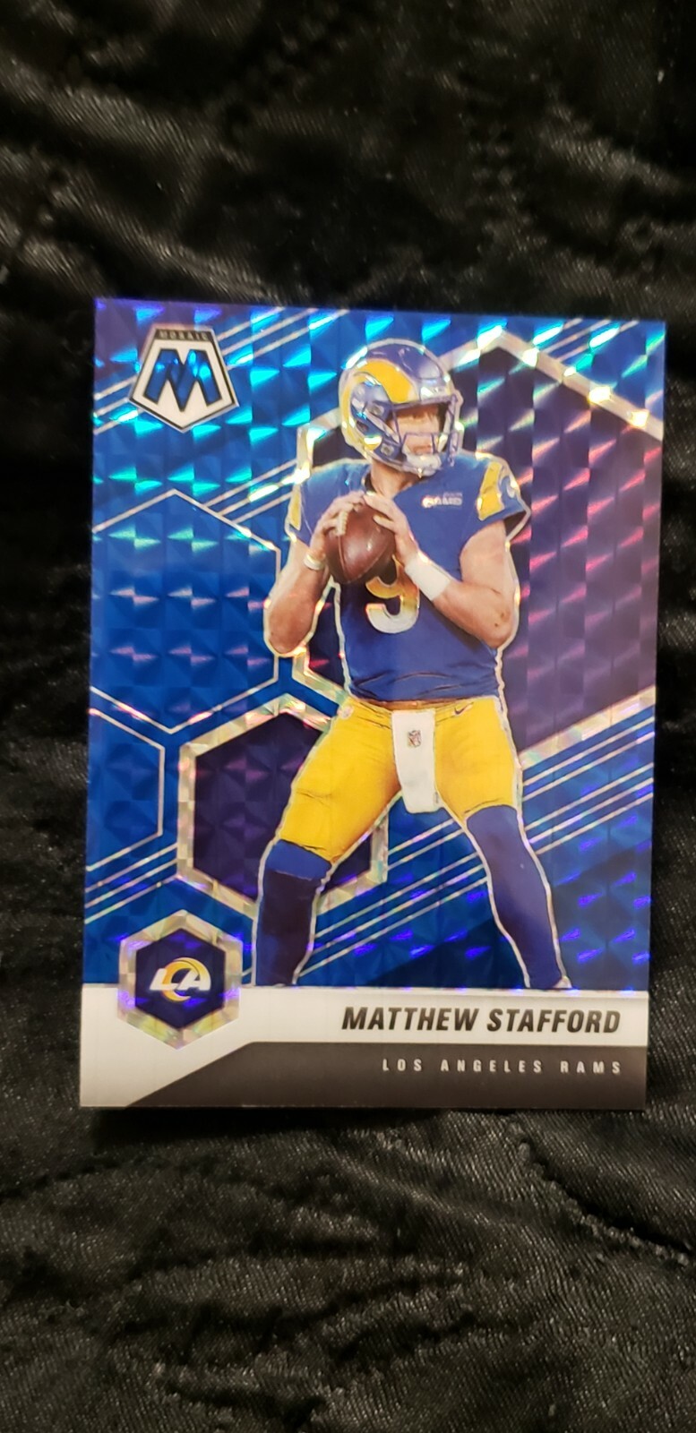 2021 Panini Mosaic Football MATTHEW STAFFORD #116 Blue Mosaic Prism #'11/99