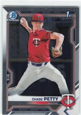 Chase Petty Baseball Cards - Parallels, Base, Chrome - You Choose!