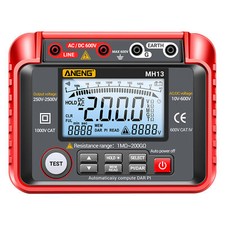 ANENG MH13 -2500V Digital Insulation Resistance Tester 1MΩ-200GΩ J1K3