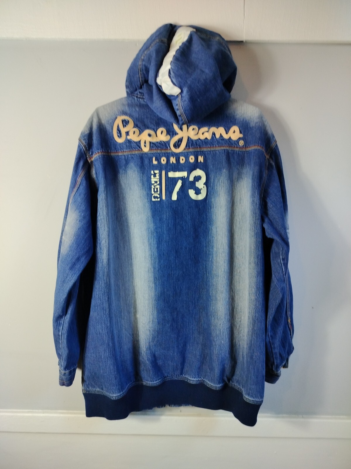 Vintage Limited Edition Pepe Jeans UK London Men’s Blue Jacket Denim Sz 4X Y2k image 7