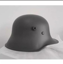 Casco Réplica WW1 Alemán M16 Con Placa De Francotirador | Modelo Field Grey | Ideal Para Coleccionistas Y Recreación Histórica
