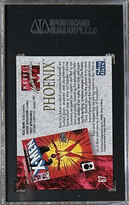 1992 SKYBOX MARVEL MASTERPIECES PHOENIX SGC 9.5 GEM POP 3 3 HIGHER