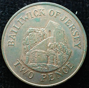 bailiwick of jersey 2p 1990