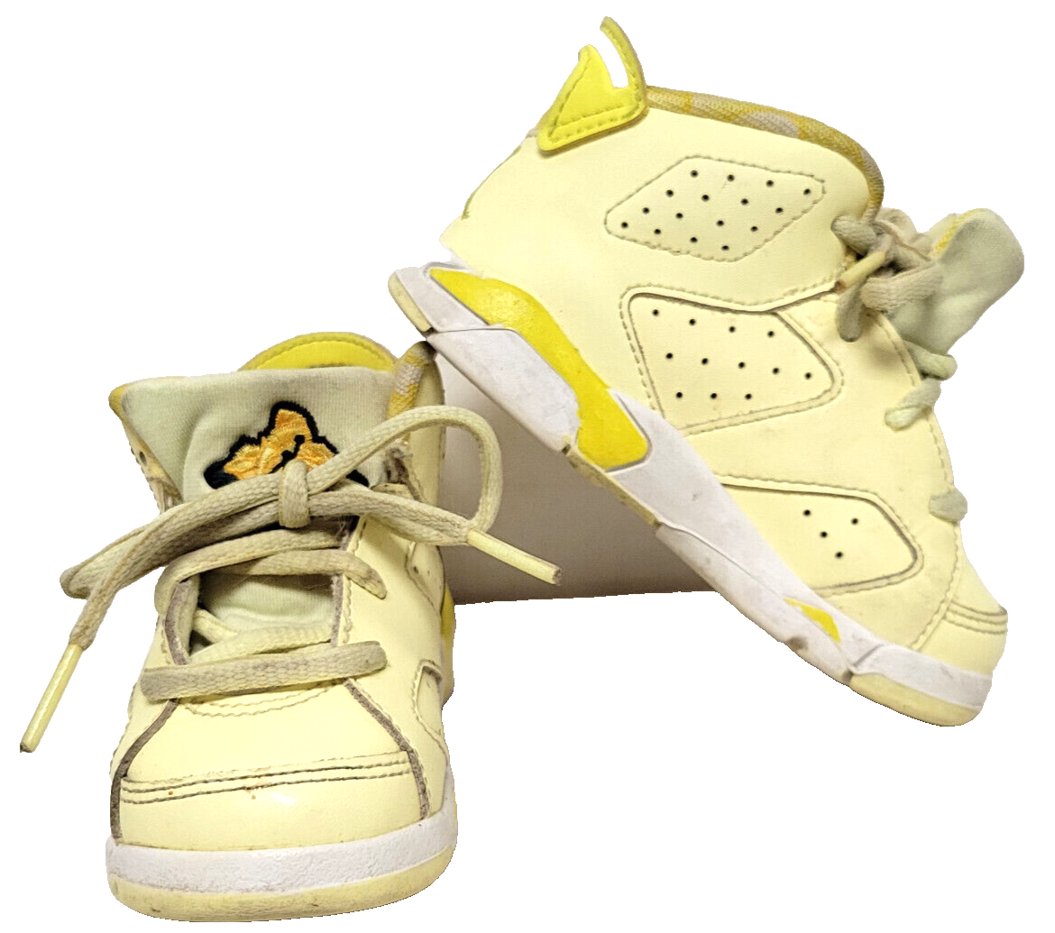 Yellow Newborn Retro Jordans Nike Air Jordan GS Dynamic Yellow Floral