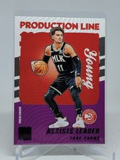 2021-22 Donruss TRAE YOUNG Production Line #10 Purple Press Proof A7B