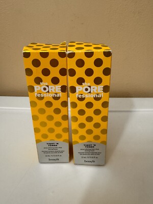 Benefit the POREfessional Lot Of 2 Tight N Toned Pore-Refining Toning Foam NWB