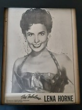 The Fabulous Lena Horne Rare Original Promo Poster Ad Framed!