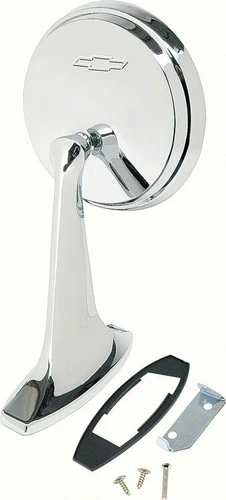 OER Left Hand Outer Door Mirror With Bowtie 1965-1966 Impala Bel Air Biscayne