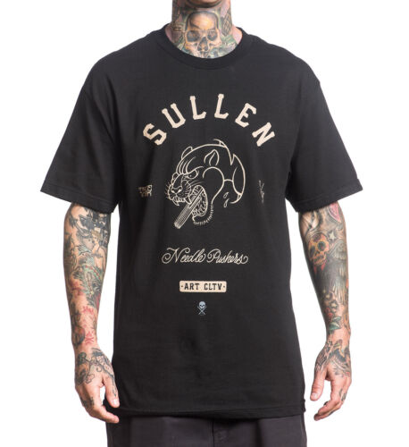 Sullen Clothing Needle Pusher Tattoo Punk Panther Adult T Tee Shirt SCM0032 - 第 1/3 張圖片
