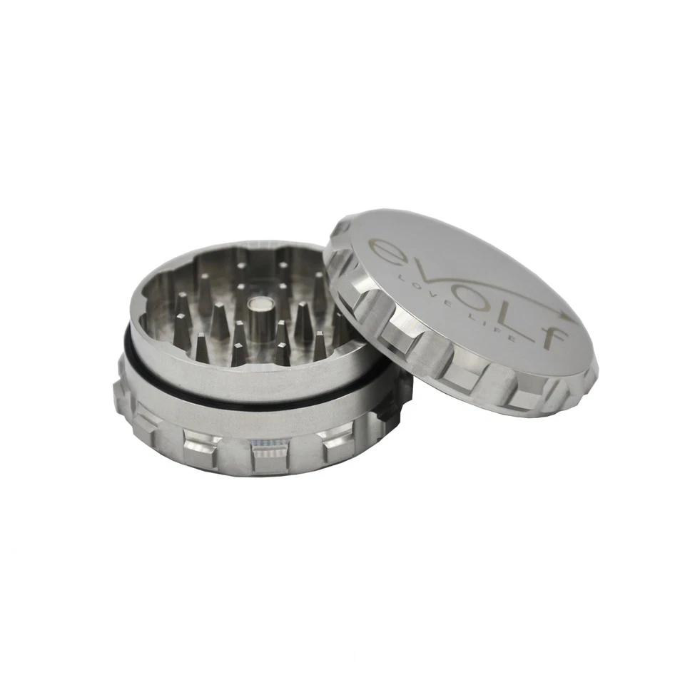 Molinillo de hierbas de acero inoxidable Evolf 2,0" - 2 piezas resistente premium de lujo Foto 3 de 3