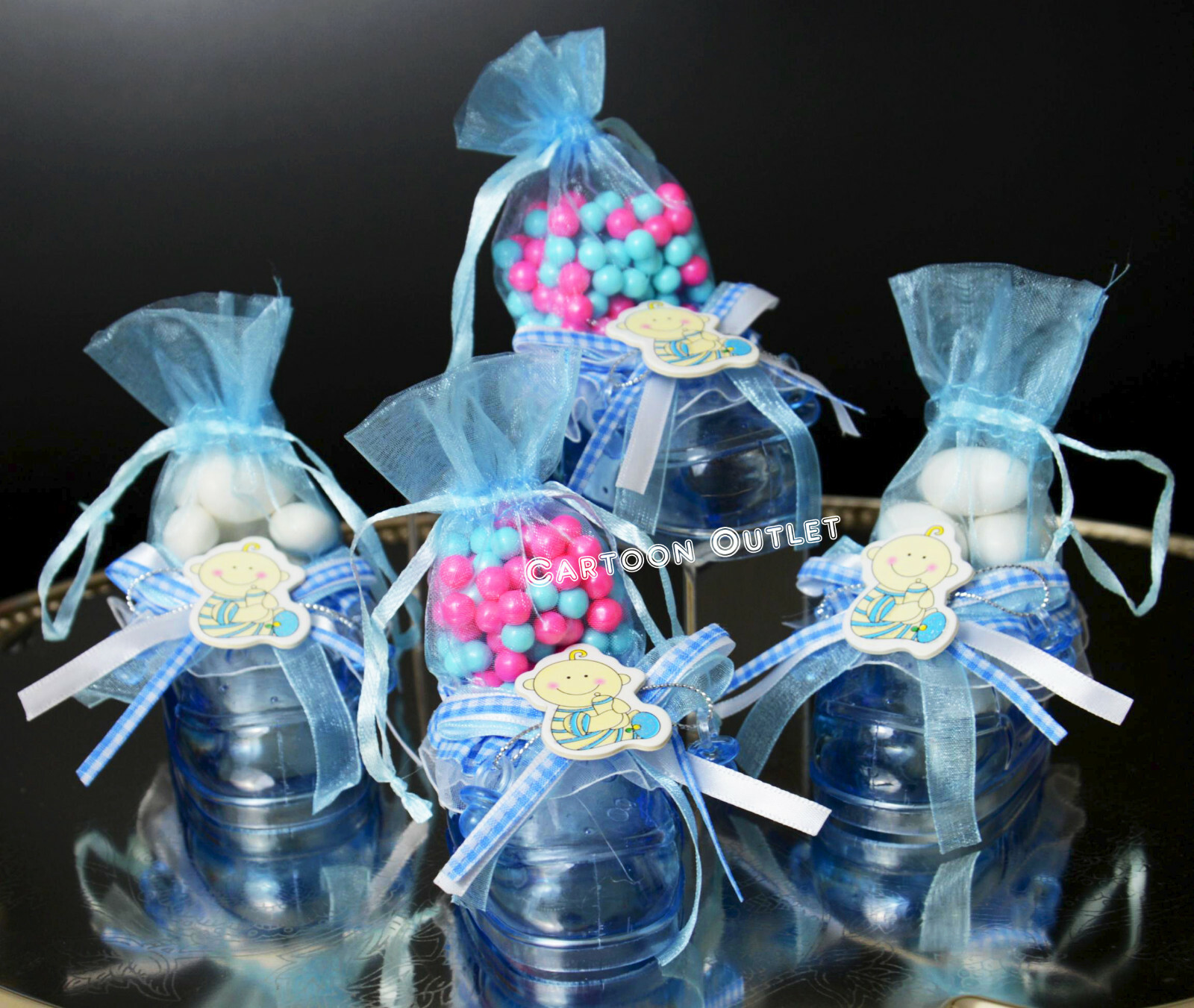 Recuerdos De Bebe Decorated Boy Booties Gifts