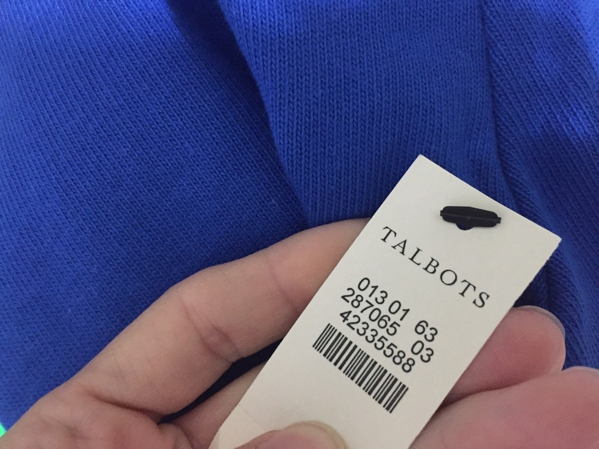 NEW Talbots Royal Blue Gold Shoulder Zipper Top Shirt Medium | eBay