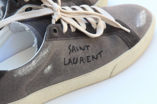 ysl canvas shoes