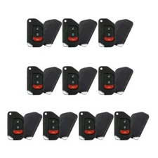 Replacement for Jeep 2018-2020 Smart Remote Flip Key Fob OHT1130261 (10 Pack)