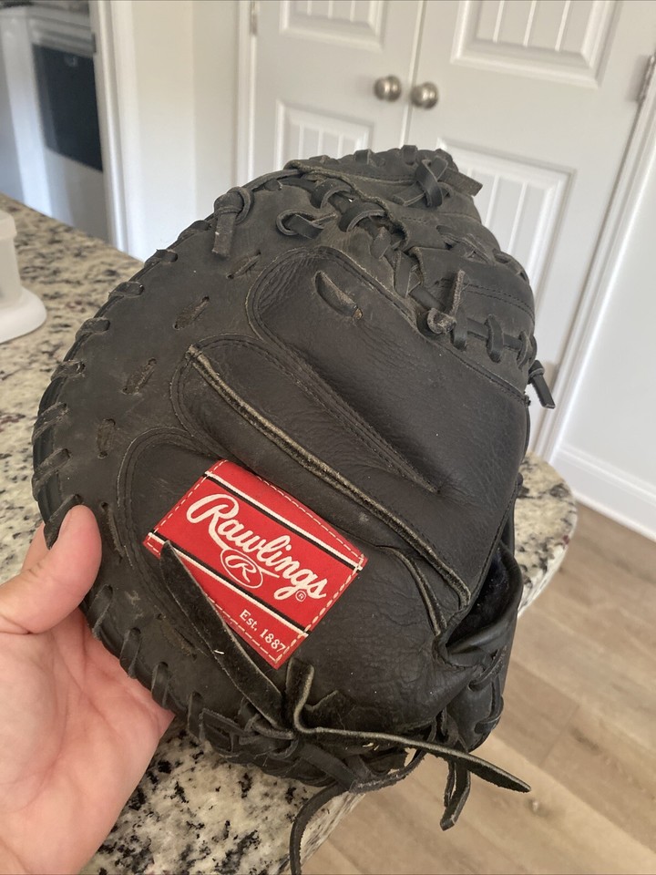 Rawlings Catchers Mitt Glove RCM30TMD Lite Toe Black Tan Leather eBay