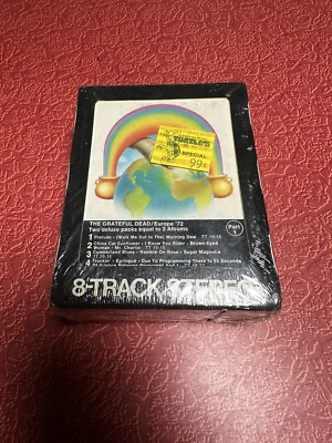 VTG Grateful Dead Europe '72 8-Track 2x Tape Psych Rock Band Jerry Garcia SEALED