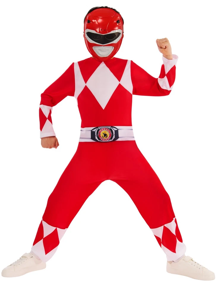 Boys Girls Kids Power Rangers Fancy Dress Costume Morphin Cosmic Outfit 3-10 - Image 2 of 4