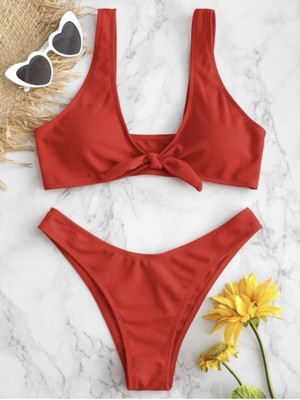 red bikini zaful