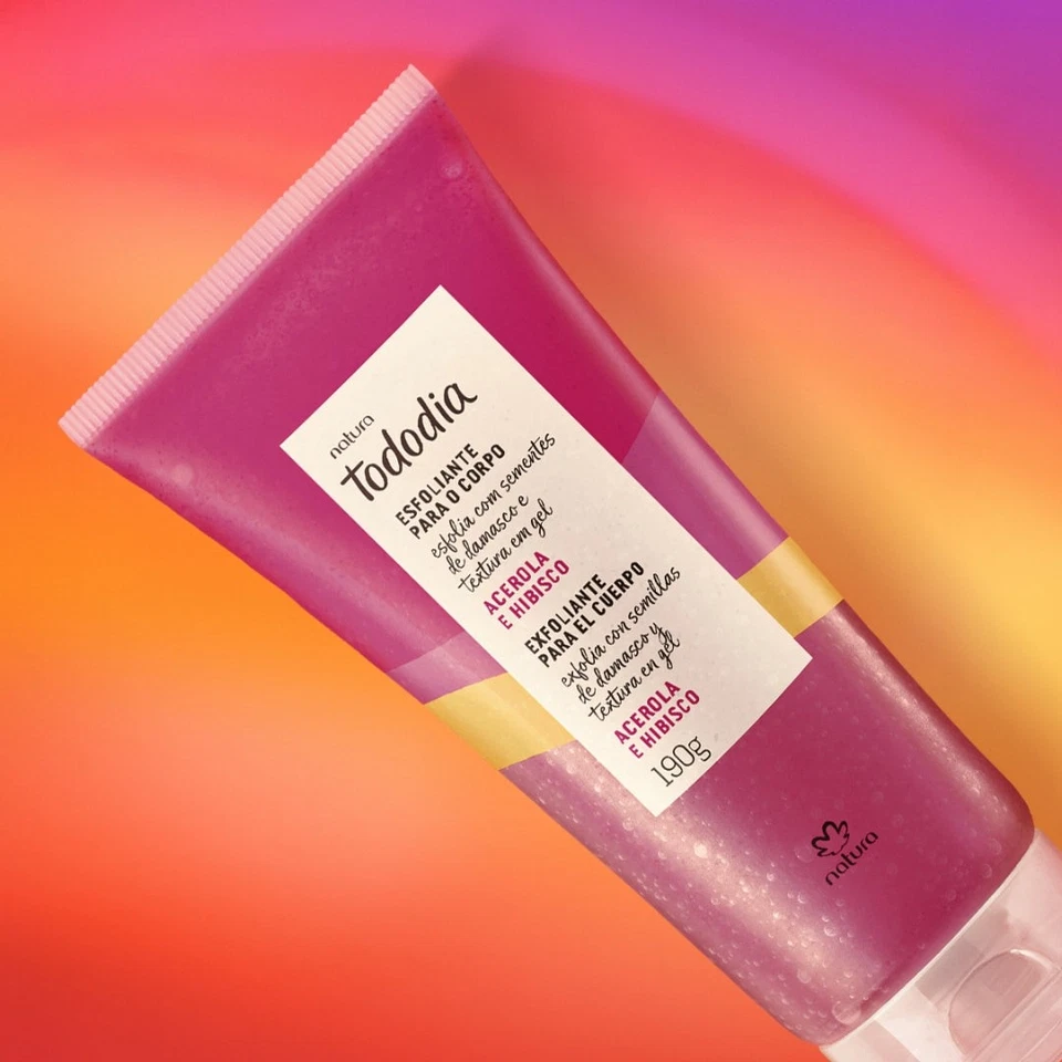 Todo Dia Acerola and Hibiscus Body Scrub 190g Natura Daily Skin Care - Image 2 of 3