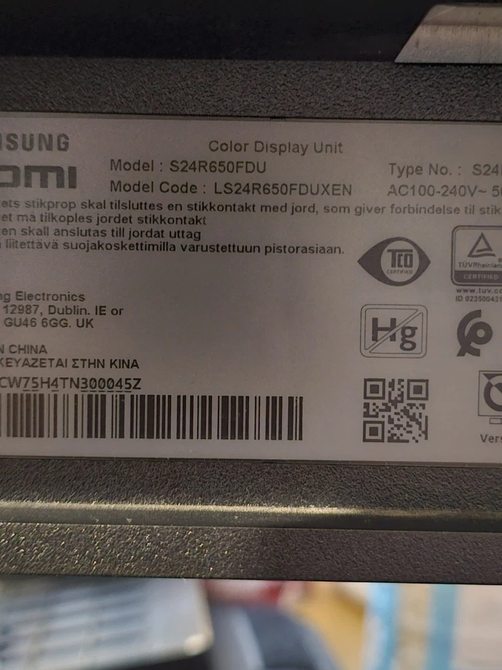 Samsung F24T452FQR 24 Zoll Full HD IPS LCD Business Monitor - Schwarz - Bild 3 von 4