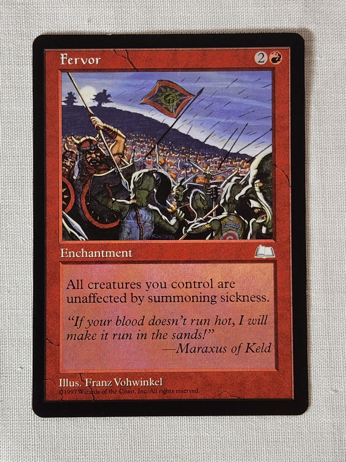 NM Fervor Weatherlight Mtg Magic the Gathering