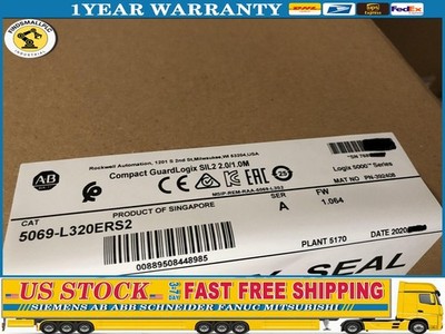 5069-L320ERS2 /A GuardLogix 5380 Processor Compact SIL2 2.0/1.0M New Sealed DHL