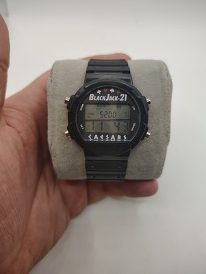 Vintage Ceasers Palace Blackjack 21 Watch. New Battery Works PLAYS BLACKJACK !!!