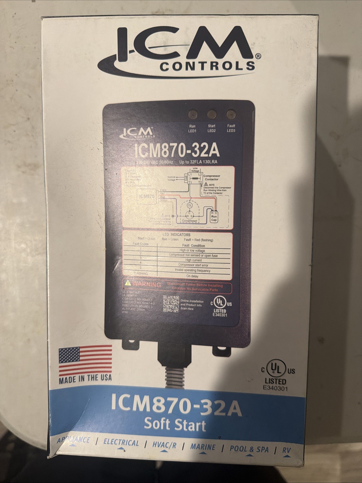 ICM 870-32A 과부하 보호 기능이 있는 소프트 스타트 장치