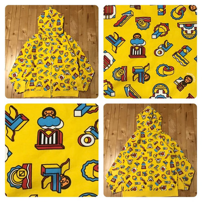 BAPE Milo full zip hoodie a bathing ape NIGO Yellow Size L