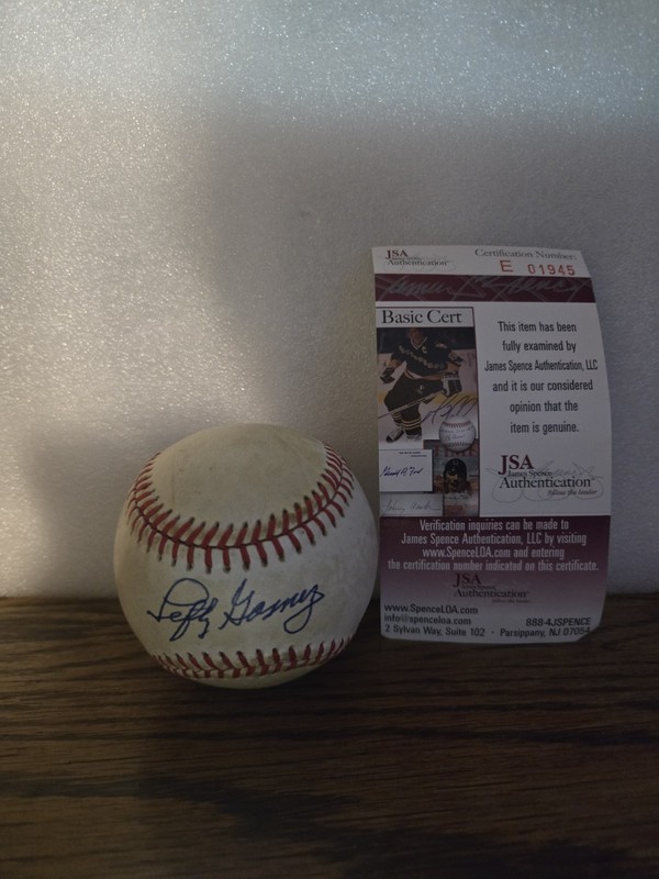 Lefty Gomez Autograph Official American League Baseball Yankees JSA Authentic 