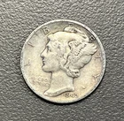 1942 - 10C Mercury Dime / 90% Silver Coin.