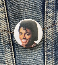 Michael Jackson Pinback Vintage Button Badge Pin 80s Retro #053