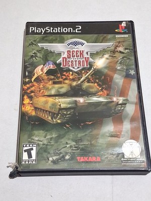 Seek and Destroy Game Disc & Case for Playstation 2 (Tested Working)