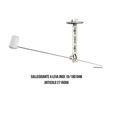 GALLEGGIANTE  A LEVA INOX  10/180 ohm per livello carburante osculati