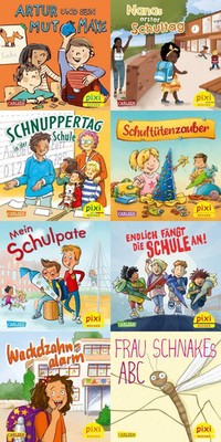 Pixi-Box 304: In die Schule mit Pixi (8x8 Exemplare) | diverse | Deutsch | 24 S.