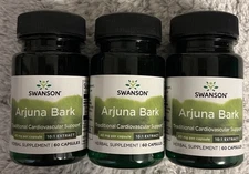 180 Caps Swanson Full Spectrum Arjuna Bark (10:1) 40 mg 3X 60 Caps