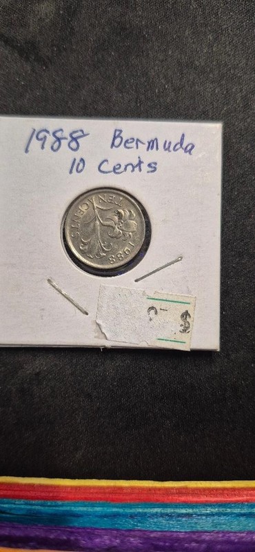 1988 BERMUDA 10 CENTS COIN