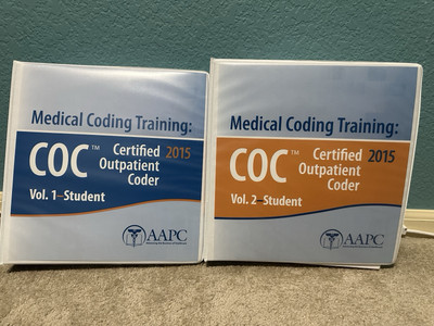 AAPC Certified Outpatient Coder Training, Volumes, I & II Student, 2015