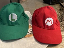 Juego Super Mario Gorra Gorra y Luigi Mario Bros Cosplay Snapback Béisbol con maistache