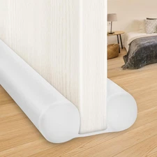 Large Door Draft Stopper 30 Inch for Small Size Bedroom Door Fits 0.5 to 1.7" Ga