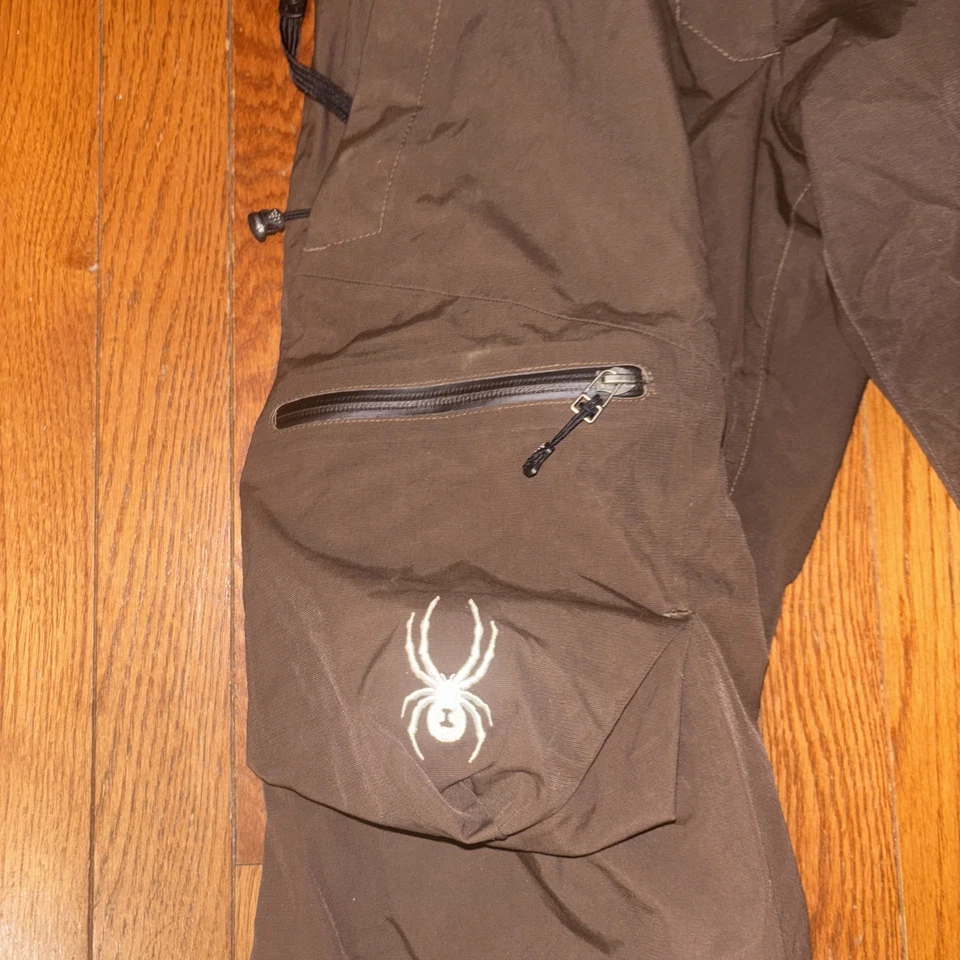 Pantalones de Nieve Spyder Mujer M Marrón Forrados Rellenos Esquí Snowboard Tobillo Cremallera Bootcut Foto 2 de 4