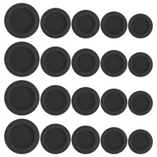 Grevosea 20 Pieces Piggy Bank Plug, 15x17x1.6 centimeters, Black