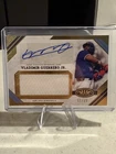2025 Topps Tier One Vladimir Guerrero Jr Jumbo Auto Relic /49 Blue Jays #AJR-VG